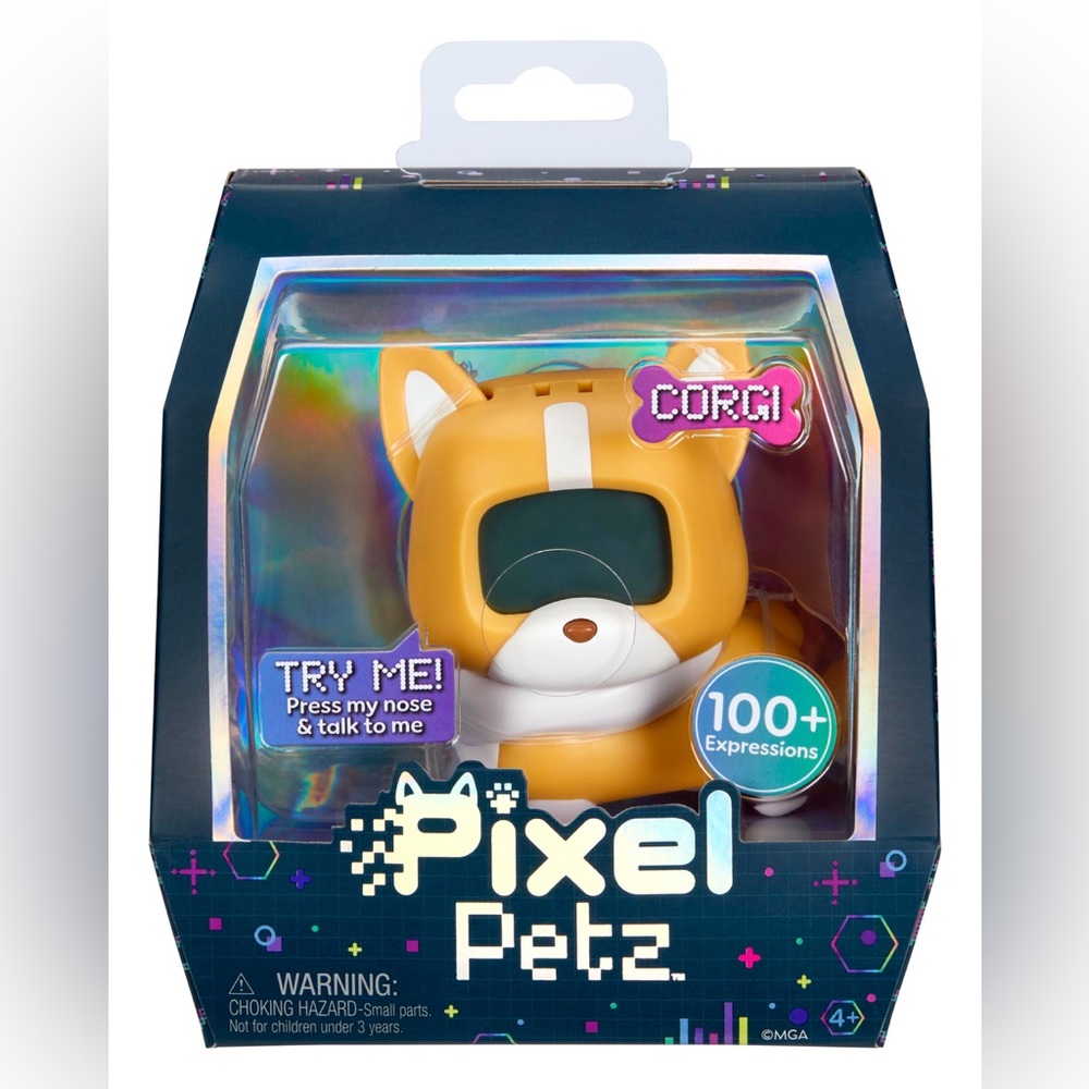 New Pixel Petz - Corgi, Interactive Digital Pet Dog, Ages 4+